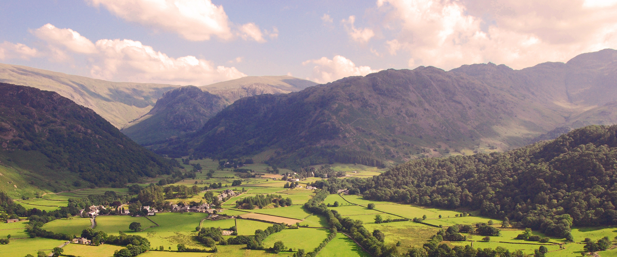 UK Valley landscape